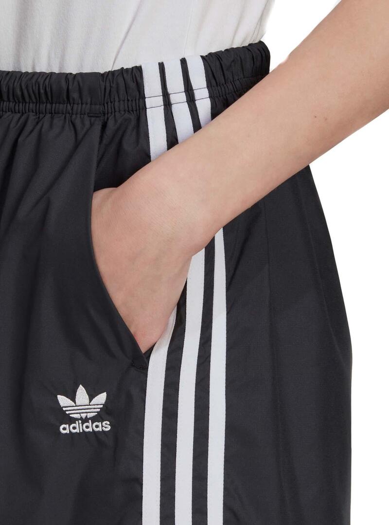 Pantaloncini Adidas Adicolor Ripstop Nero Donna