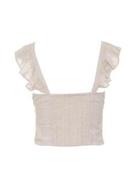 Top Only Maria Strap Beige per Donna