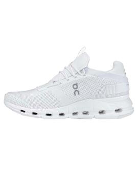Sneaker On Running Cloudnova All White Donna