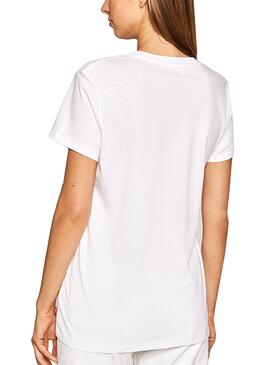 T-Shirt Levis Vanessa Floreale Bianco per Donna
