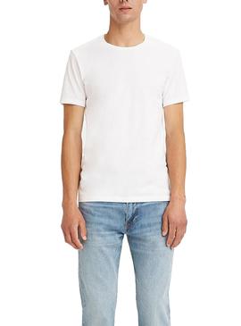 T-Shirt Levis 2 Pack Girocollo Bianco Uomo