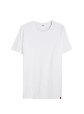 T-Shirt Levis 2 Pack Girocollo Bianco Uomo