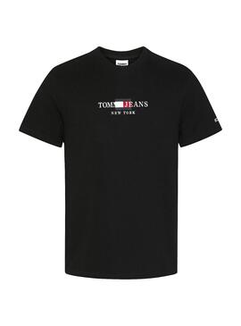 T-Shirt Tommy Jeans Timeless Nero per Uomo