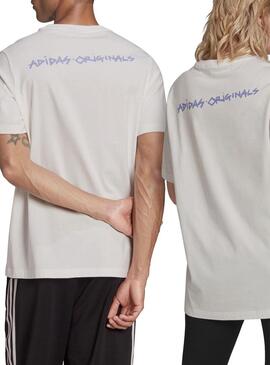T-Shirt Adidas 5 Dino Bianco per Uomo e Donna