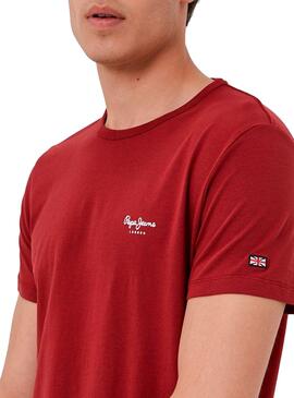 T-Shirt Pepe Jeans Original Basic 3 Rosso Uomo