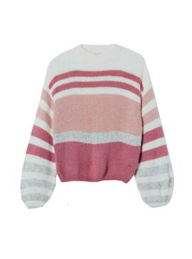 Pullover Pepe Jeans Mimie Bianco per Donna