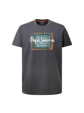 T-Shirt Pepe Jeans Wesley Grigio per Uomo