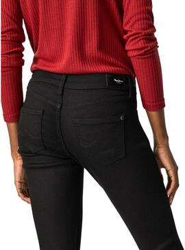 Pantaloni Pepe Jeans Pixie Nero per Donna