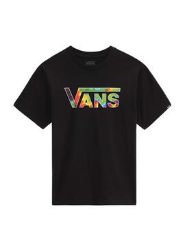 T-Shirt Vans Classic Logo Fill Nero per Bambino