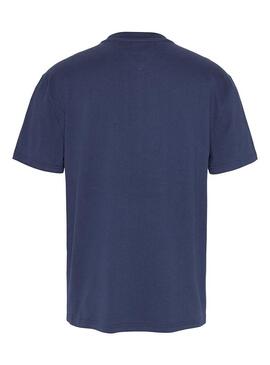 T-Shirt Tommy Jeans Verticale Blu Navy Uomo