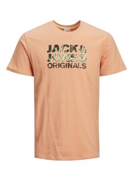 T-Shirt Jack & Jones Corallo Sokkulent Uomo