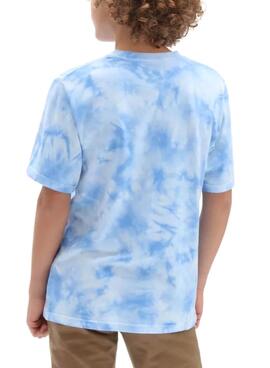 T-Shirt Vans Tie Dye Blu per Bambino