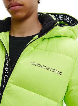 Giubbotto Calvin Klein Jeans Tape Verde Bambino