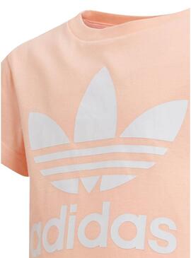 T-Shirt Adidas Trefoil Rosa per Bambina