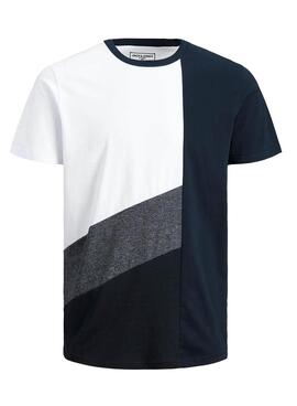 T-Shirt Jack Jones News Blu Navy per Uomo
