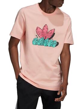 T-Shirt Adidas 5 AS Rosa per Uomo