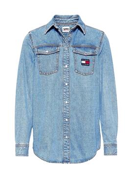 Camicia Tommy Jeans Denim Relaxed per Donna