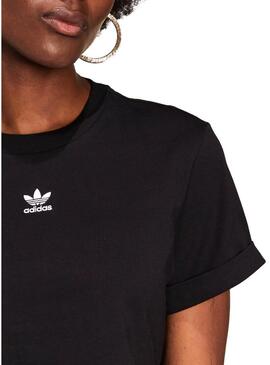 T-Shirt Adidas Essentials Cropped Nero Donna