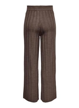 Pantaloni Only New Tessa De Knitted Marrone Donna