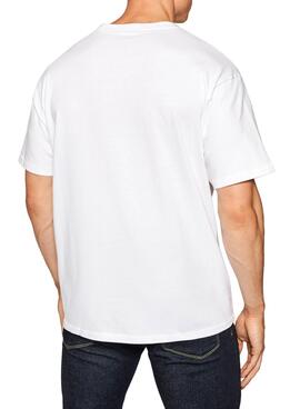T-Shirt Levis Flower Bianco per Uomo