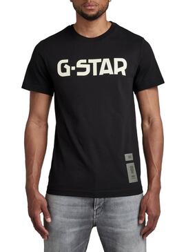 T-Shirt G-Star Raw Nero per Uomo