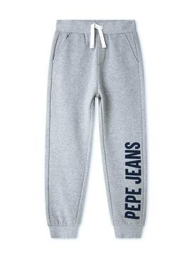 Pantaloni Pepe Jeans Jogger Jack Grigio per Bambino