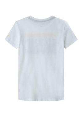 T-Shirt Pepe Jeans Axel Bianco per Bambino