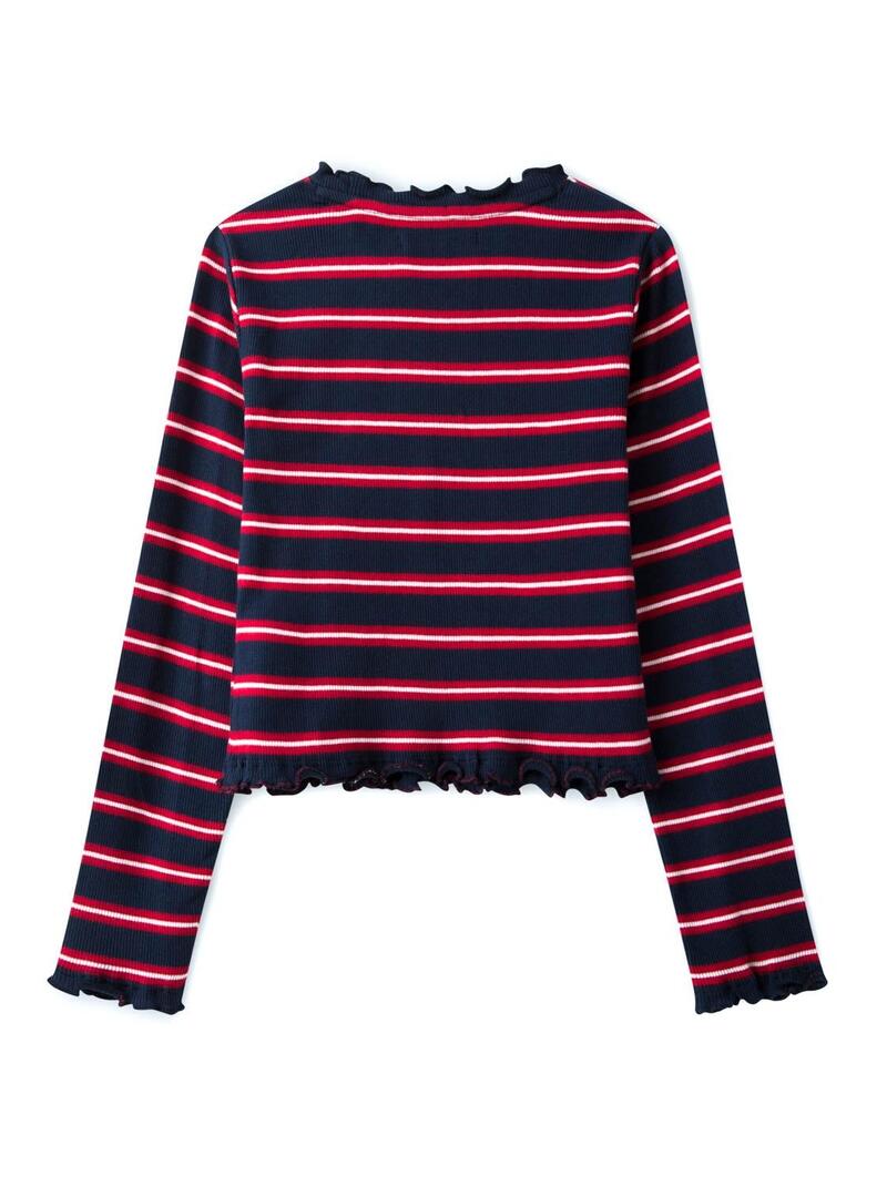 T-Shirt Pepe Jeans Tori Strisce per Bambina