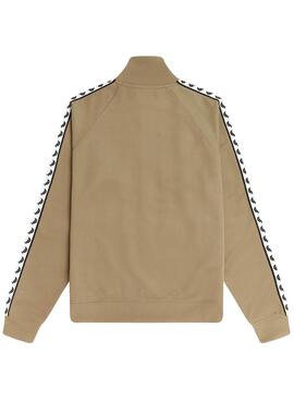 Giacca Fred Perry Taped Track Dark Caramel