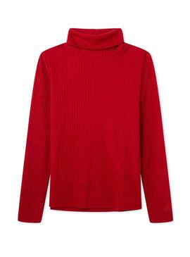 T-Shirt Pepe Jeans Dolcevita Viola Rosso Bambina