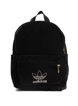 Zaino Adidas Mini Velluto Nero per Donna