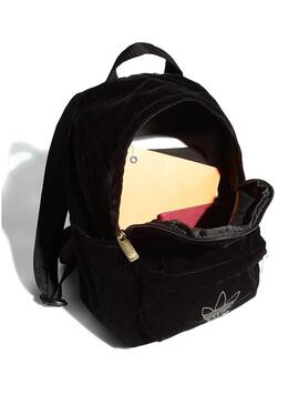 Zaino Adidas Mini Velluto Nero per Donna