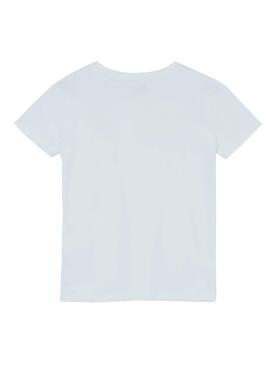 T-Shirt Pepe Jeans Art Bianco per Bambino