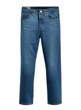 Jeans Levis 501 Crop Denim Donna