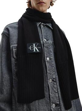 Sciarpa Calvin Klein Jeans Knitted Basic Nero