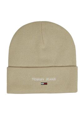 Cappello Tommy Jeans Sport Logo Beige per Uomo