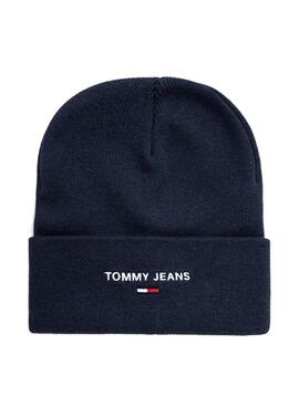 Cappello Tommy Jeans Sport Logo Blu Navy per Uomo