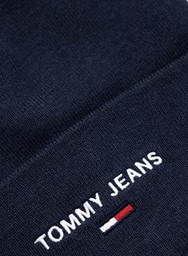 Cappello Tommy Jeans Sport Logo Blu Navy per Uomo