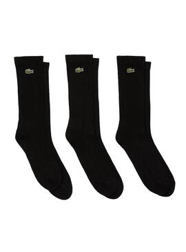 Pack 3 paia di Calzini Lacoste Sport Nero