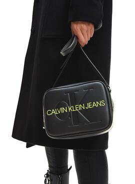 Borsa Calvin Klein Jeans Scolpiti Nero per Donna