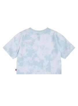 T-Shirt Levis Tie Dye Blu per Bambina