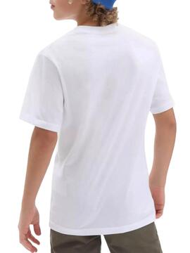 T-Shirt Vans Easy Logo Bianco per Bambino