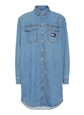 Vestito Tommy Jeans Relaxed Denim per Donna