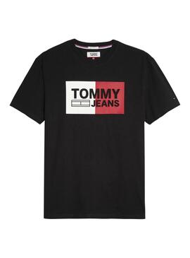 T-Shirt Tommy Jeans Essential Split Black Man