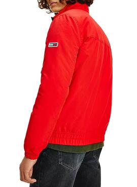 Giubbotto Tommy Jeans Padding Essential Rosso