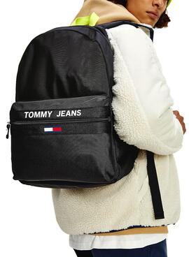 Zaino Tommy Jeans Essential Nero Asa Contraste