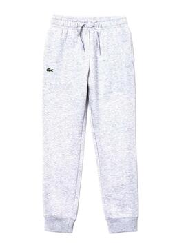 Pantaloni Lacoste Sport Felpa Grigio per Bambino