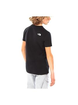 T-Shirt The North Face Simple Nero per Bambinos