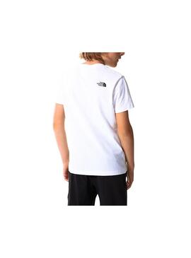 T-Shirt The North Face Simple Bianco per Bambinos
