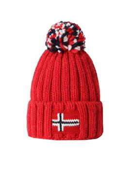 Cappello Napapijri Semiury Rosso per Bambino e Bambina